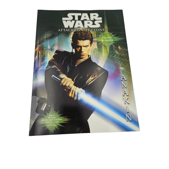 Other - Star Wars Attack Clones Coloring Book Anakin Padme 2002 Vintage Lucas